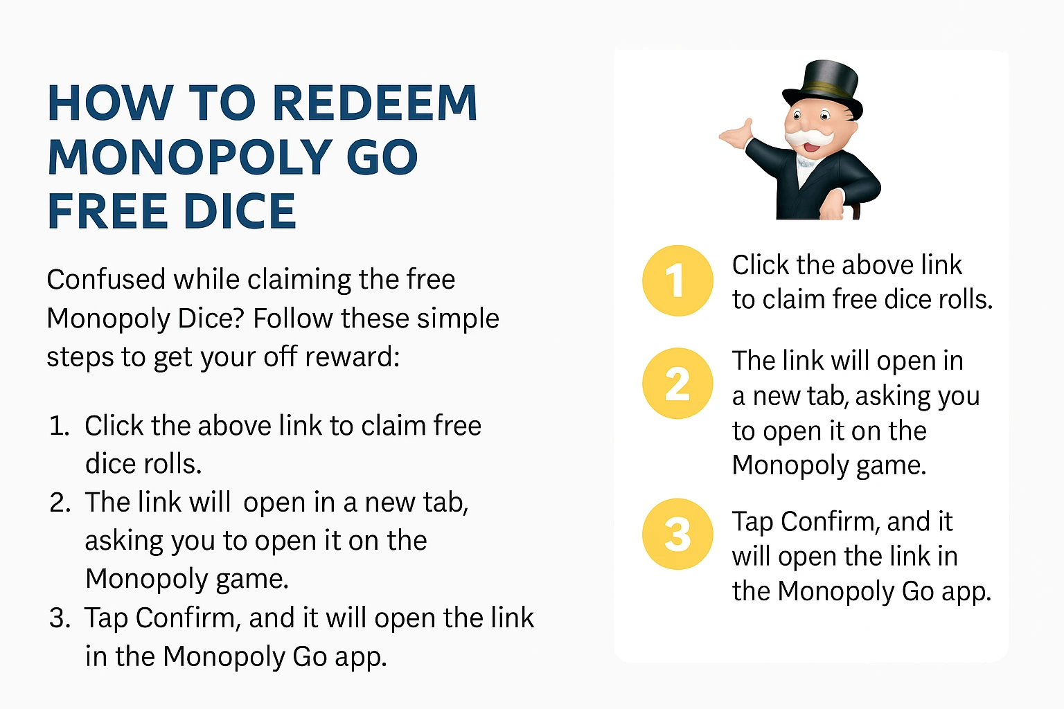 How to Redeem Monopoly GO Dice